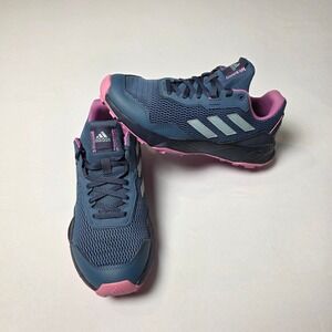 Adidas Tracefinder Trail Running Womens Shoes Sz 8 Steel Navy Pulse Lilac